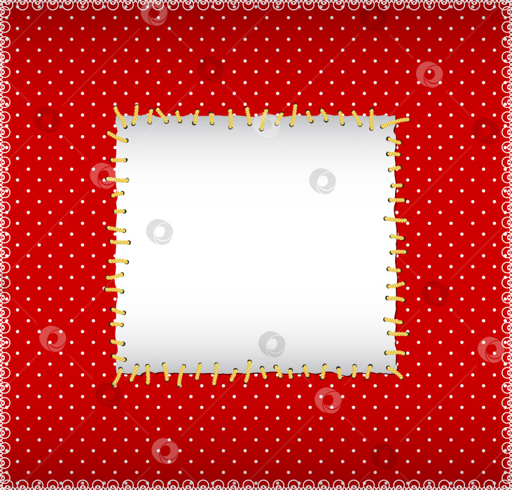 Скачать Сшитая квадратная рамка фотосток Ozero