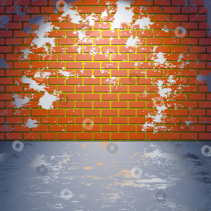Скачать Шероховатая кирпичная стена фотосток Ozero