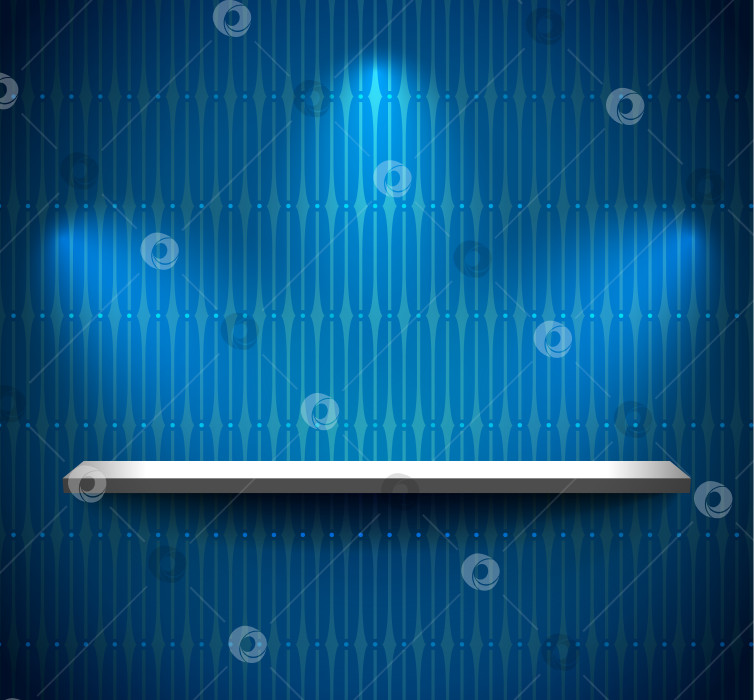 Скачать Полка в голубой комнате фотосток Ozero