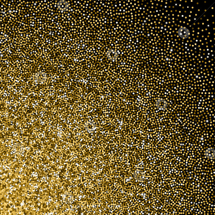 Скачать Блестящий золотистый градиент с разбросанными блестками фотосток Ozero