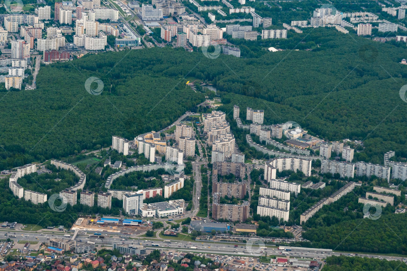 Скачать Российская столица с высоты птичьего полета фотосток Ozero