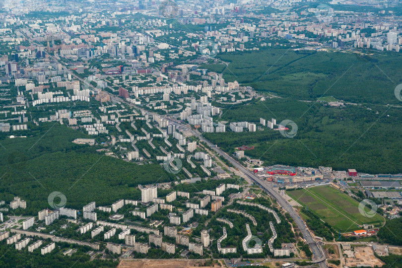 Скачать Российская столица с высоты птичьего полета фотосток Ozero