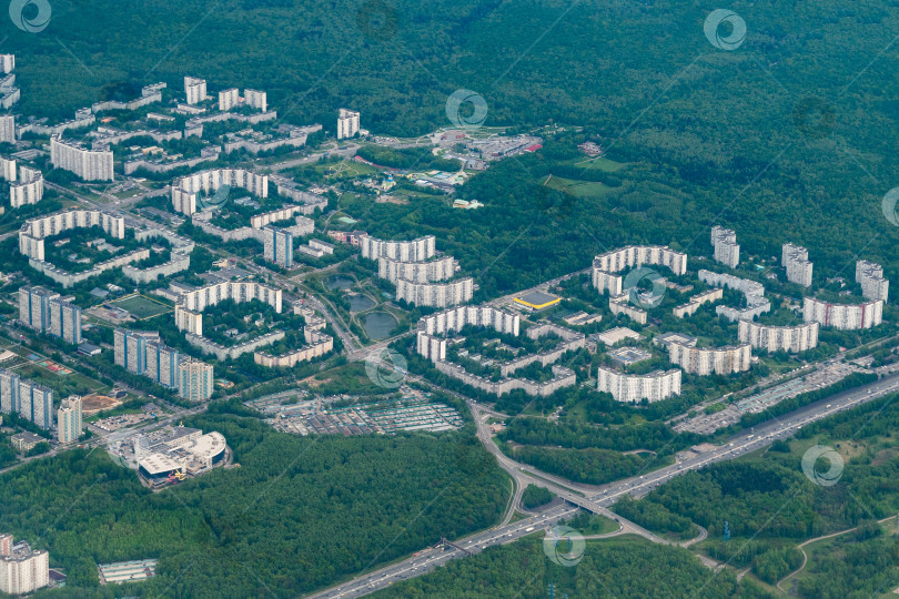 Скачать Российская столица с высоты птичьего полета фотосток Ozero