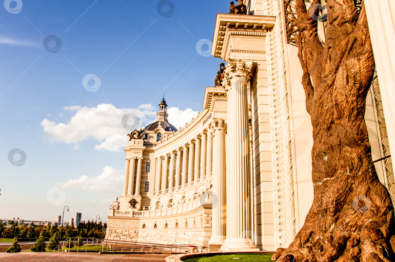 Скачать Казань, Россия, 29 июля 2015 года, Вид на Дворец земледельцев в исторической части города фотосток Ozero