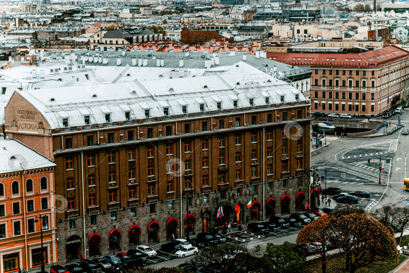 Скачать Санкт-Петербург, Россия, 5 ноября 2020 года, Панорама старой части города осенью фотосток Ozero