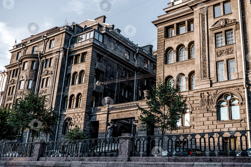 Скачать Санкт-Петербург, Россия, 21 июля 2019 года, Вид на панораму старого города с реки Нева фотосток Ozero