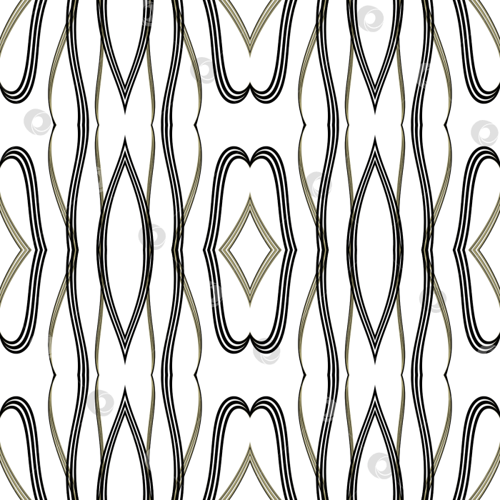 Скачать Геометрический орнамент в стиле арт-деко. Паттерн. Орнамент для дизайна. фотосток Ozero