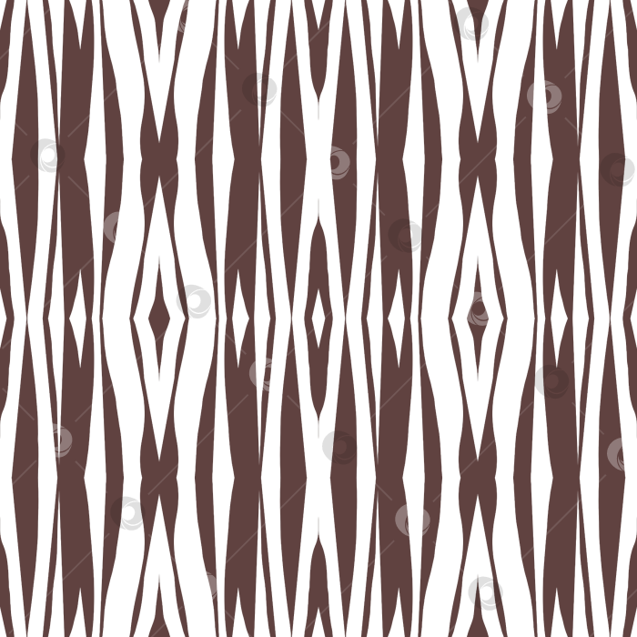 Скачать Этнический геометрический узор в коричнево-белой гамме. Паттерн, бесшовный орнамент. фотосток Ozero