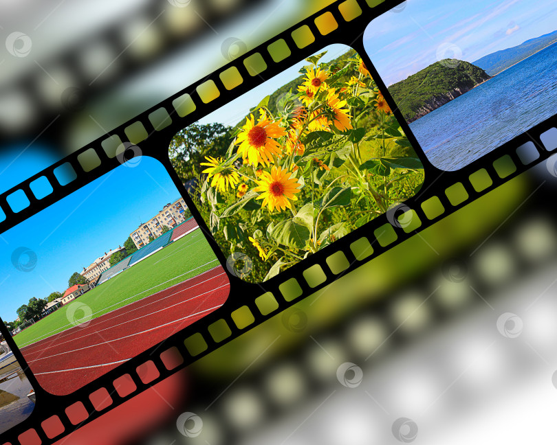 Скачать Пленка с рамками фотосток Ozero