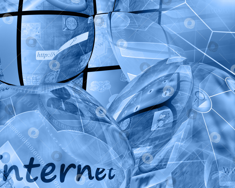 Скачать компьютерная абстракция фотосток Ozero