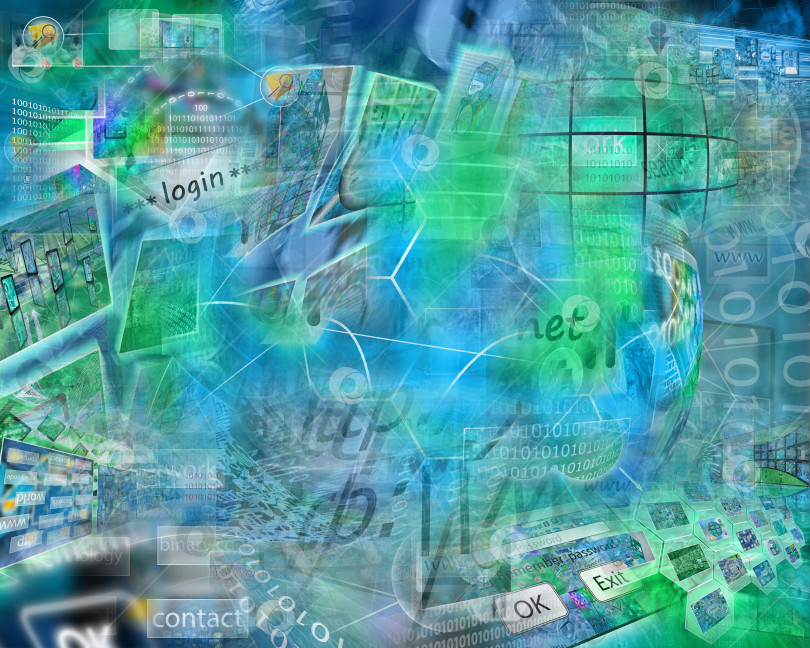 Скачать компьютерная абстракция фотосток Ozero