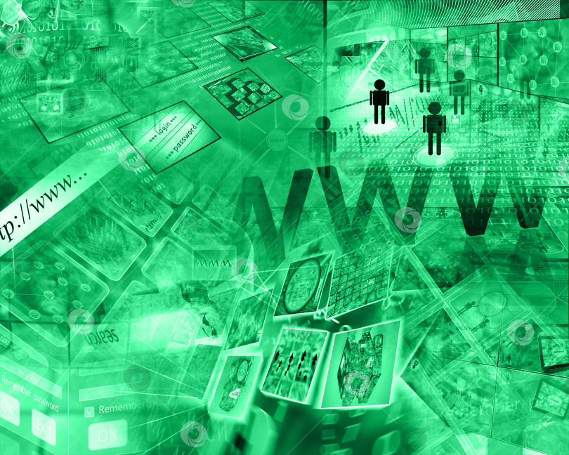 Скачать компьютерная абстракция фотосток Ozero