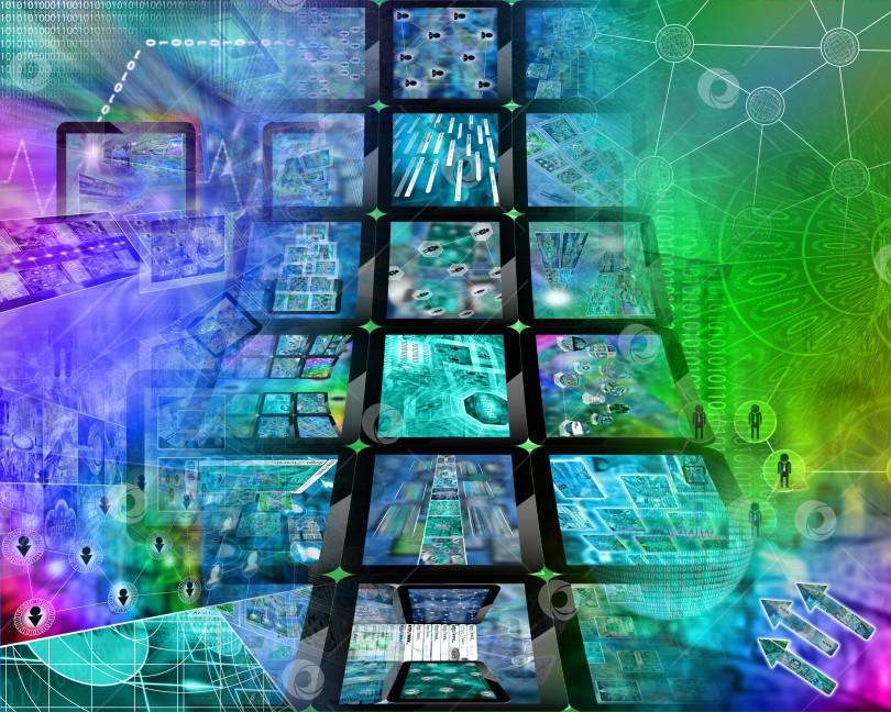 Скачать компьютерная абстракция фотосток Ozero