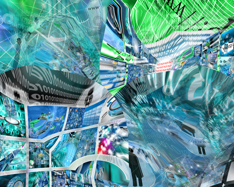 Скачать компьютерная абстракция фотосток Ozero