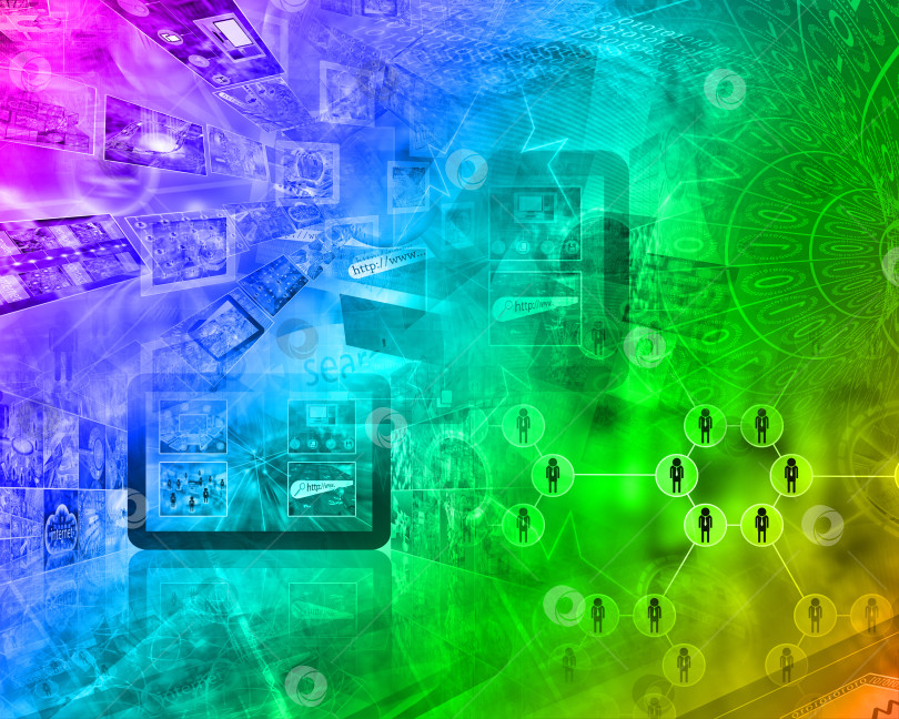 Скачать компьютерная абстракция фотосток Ozero