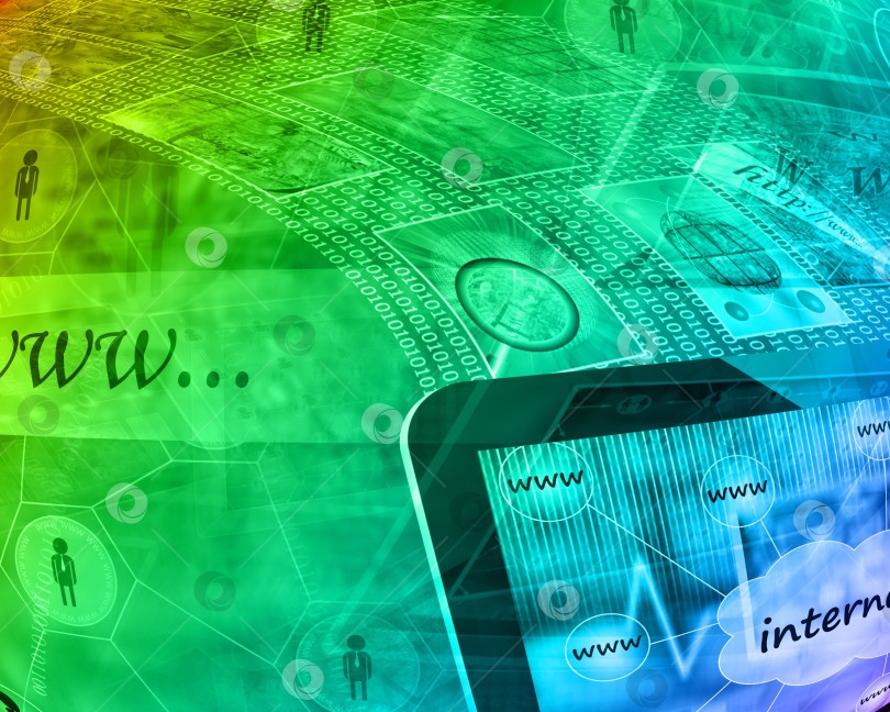 Скачать компьютерная абстракция фотосток Ozero