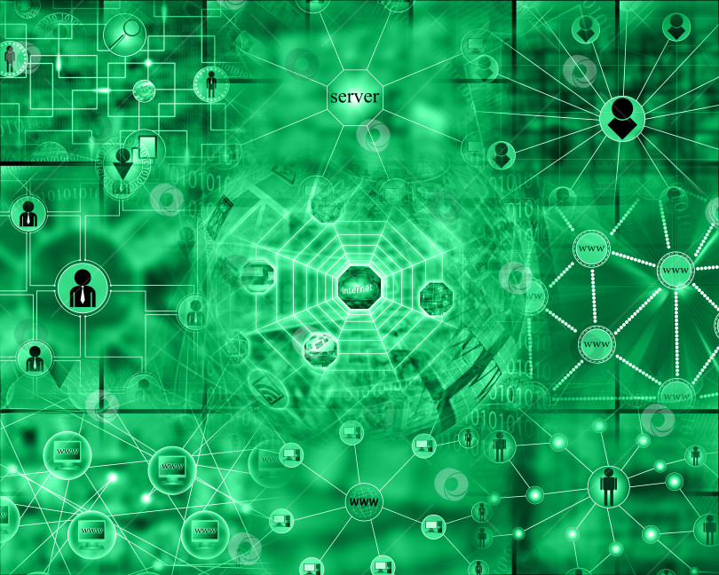 Скачать компьютерная абстракция фотосток Ozero