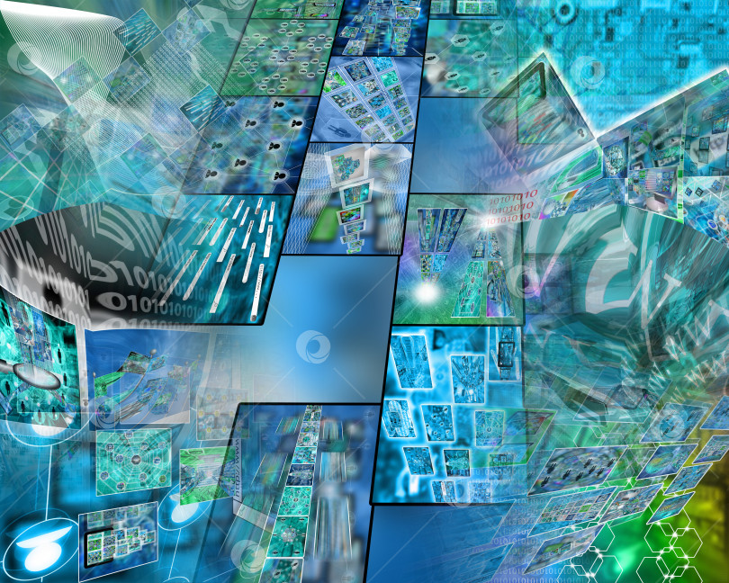 Скачать компьютерная абстракция фотосток Ozero