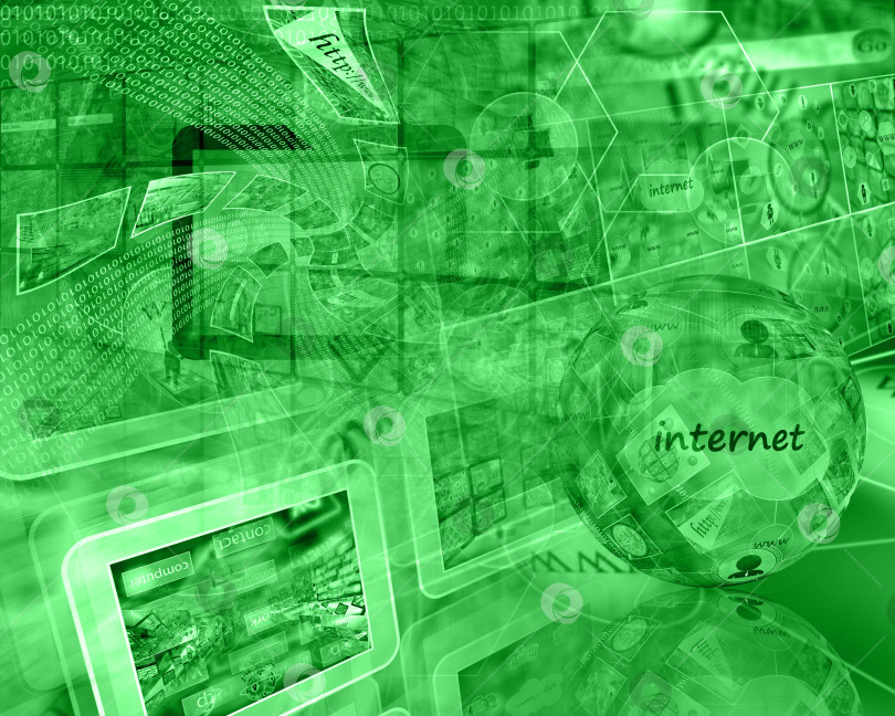 Скачать компьютерная абстракция фотосток Ozero