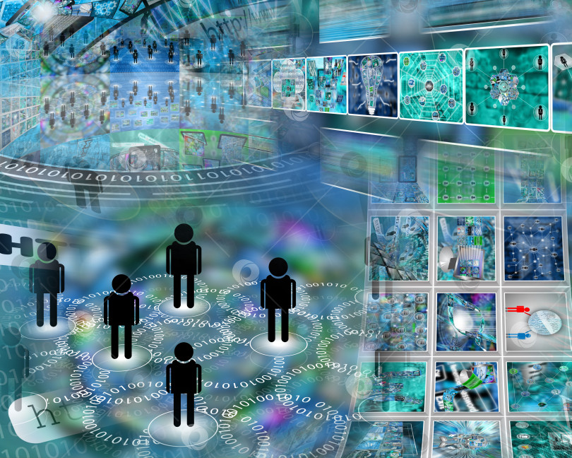 Скачать компьютерная абстракция фотосток Ozero