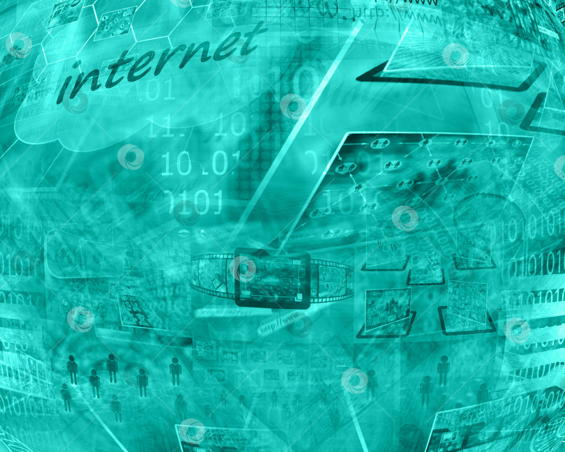 Скачать компьютерная абстракция фотосток Ozero