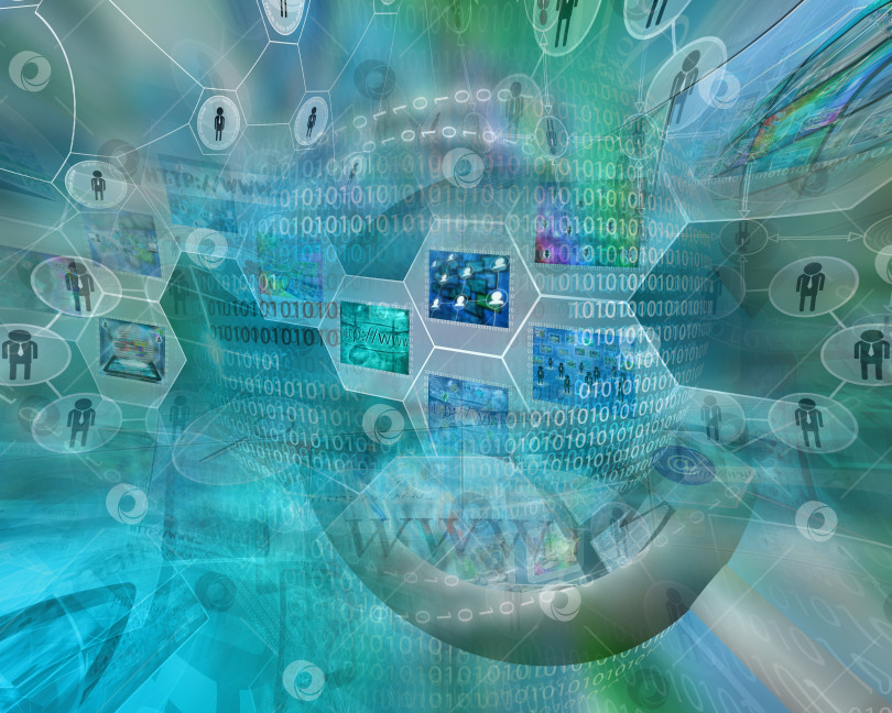 Скачать компьютерная абстракция фотосток Ozero