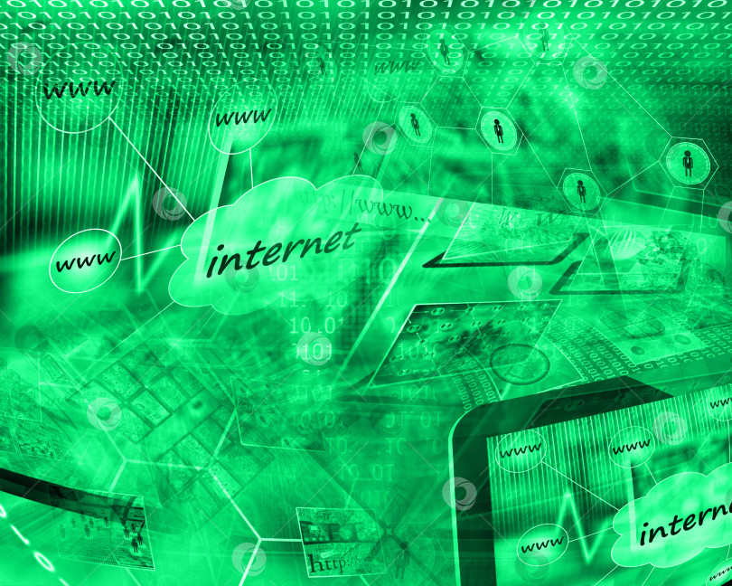 Скачать компьютерная абстракция фотосток Ozero