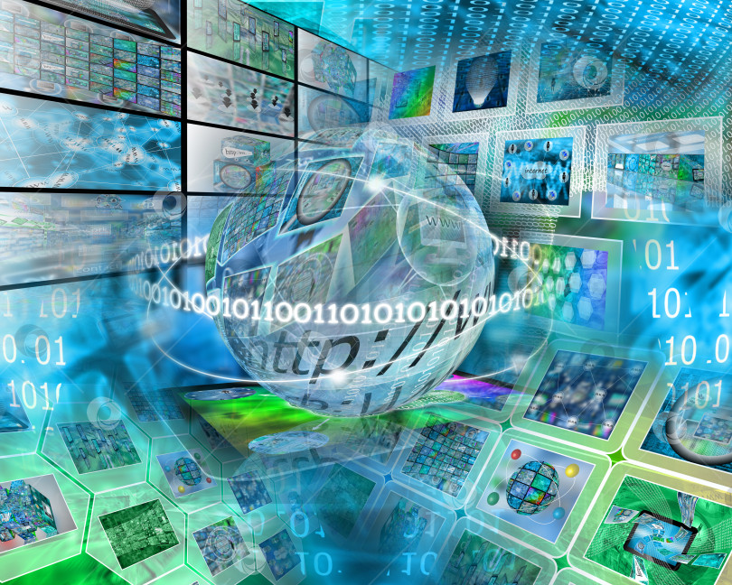 Скачать компьютерная абстракция фотосток Ozero