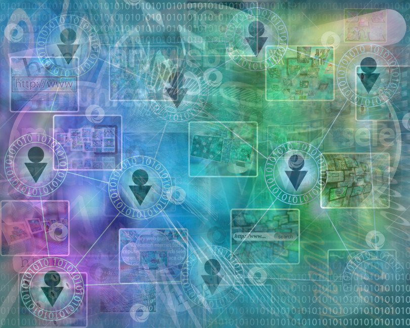 Скачать компьютерная абстракция фотосток Ozero