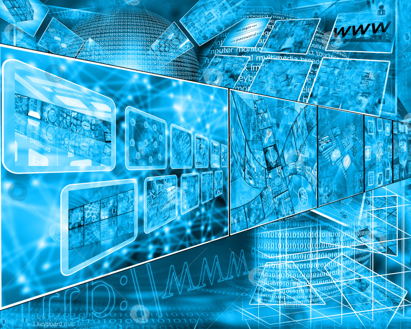 Скачать киберпространство фотосток Ozero