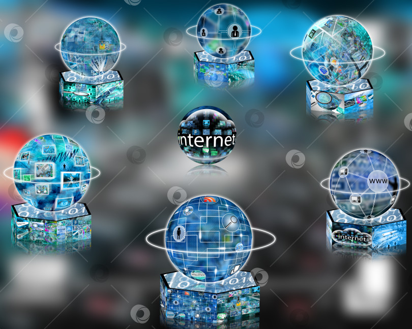 Скачать шарики на платформах фотосток Ozero