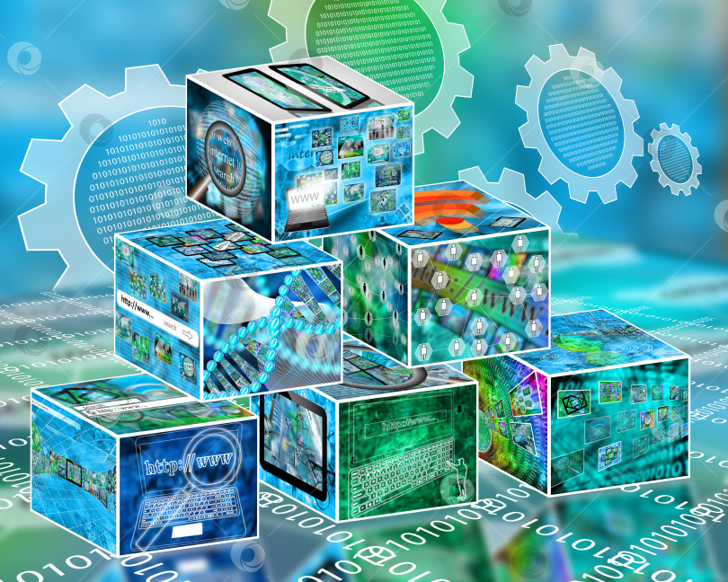 Скачать кирпичи Интернета фотосток Ozero