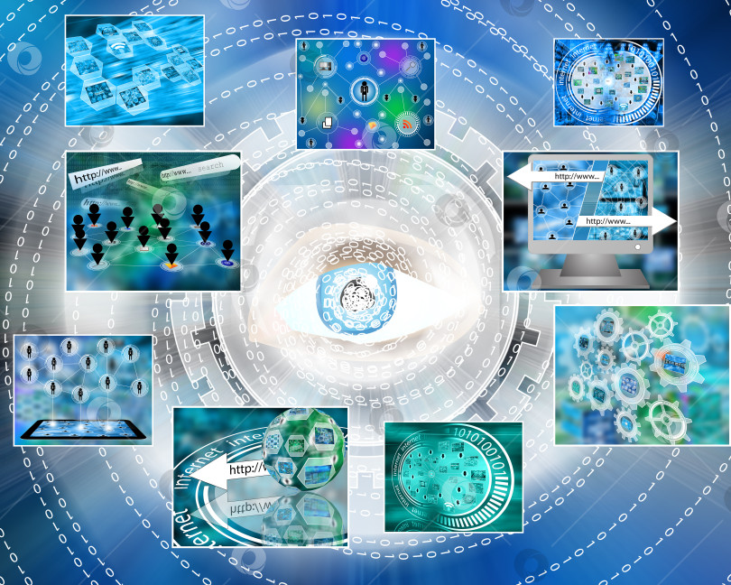 Скачать кибер-глаз фотосток Ozero