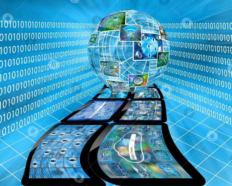 Скачать Киберпространство фотосток Ozero