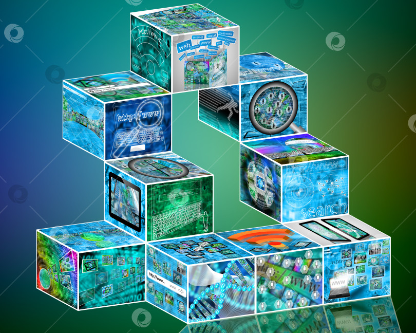 Скачать кубики фотосток Ozero