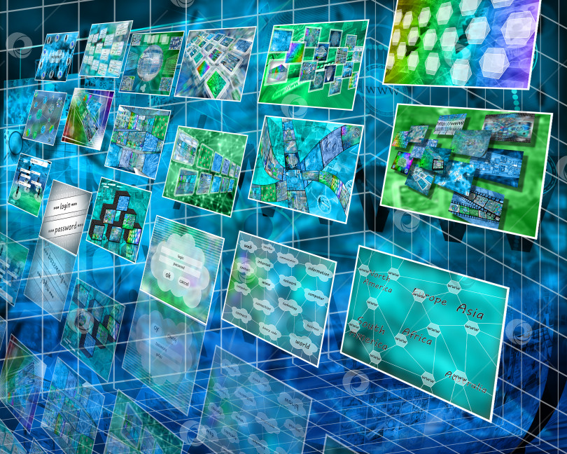 Скачать киберпространство фотосток Ozero