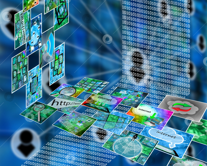 Скачать Информационный поток фотосток Ozero