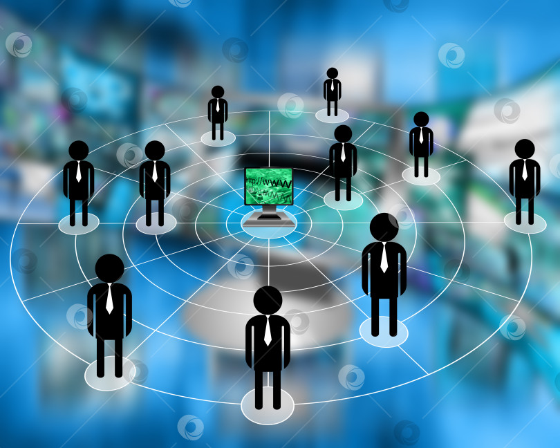 Скачать Интернет объединяет людей фотосток Ozero