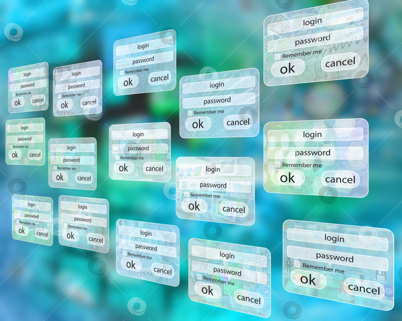 Скачать интерфейс входа в систему фотосток Ozero
