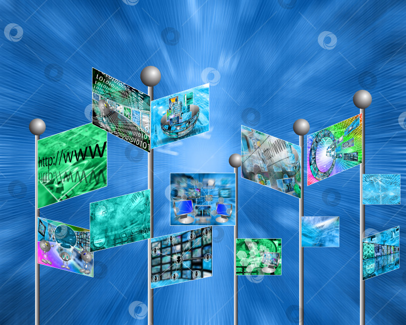 Скачать Интернет-флаги фотосток Ozero