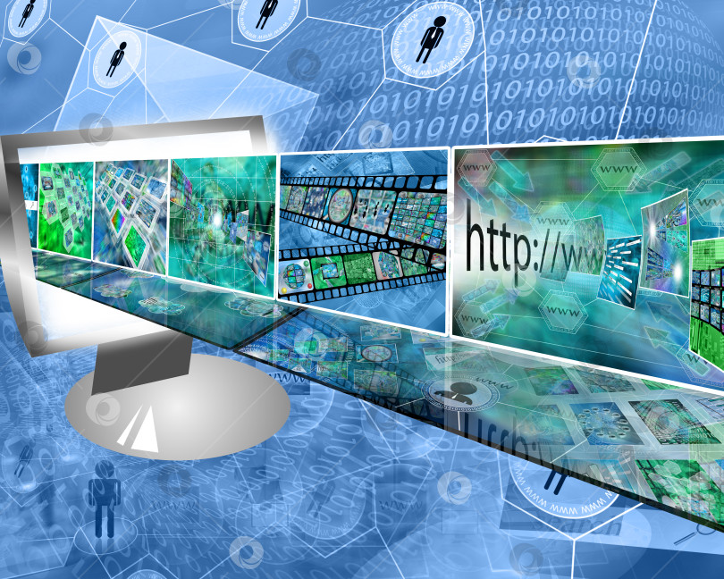 Скачать монитор и изображения фотосток Ozero