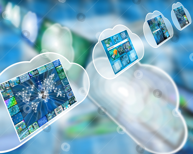 Скачать картины в облаках фотосток Ozero