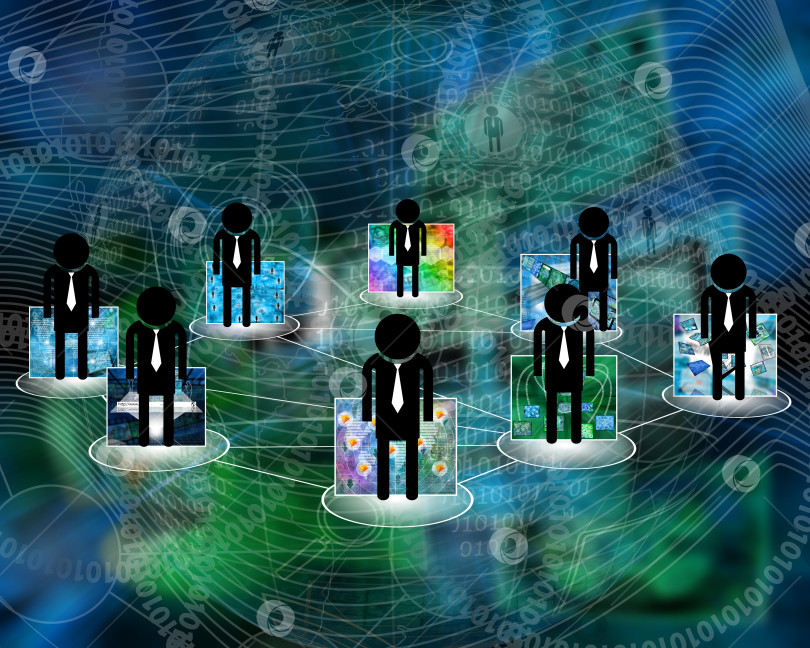 Скачать связь между людьми фотосток Ozero