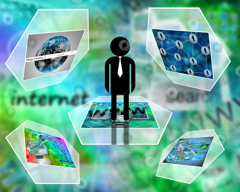 Скачать силуэт и интерфейс фотосток Ozero