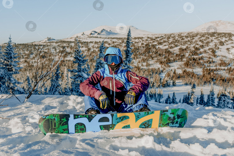 Скачать Шерегеш, Россия, 5 января 2021 года, горнолыжный курорт для сноубордистов фотосток Ozero