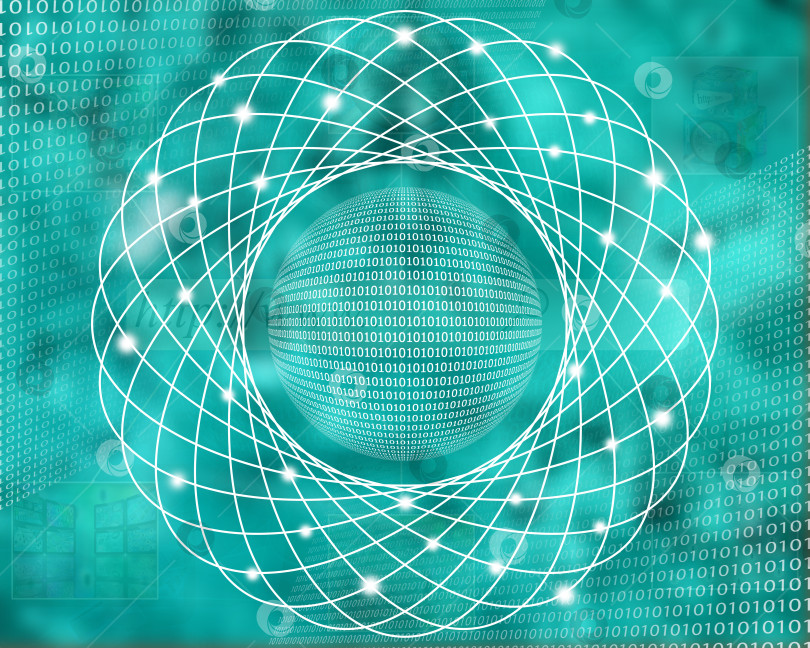 Скачать сфера двоичного кода фотосток Ozero