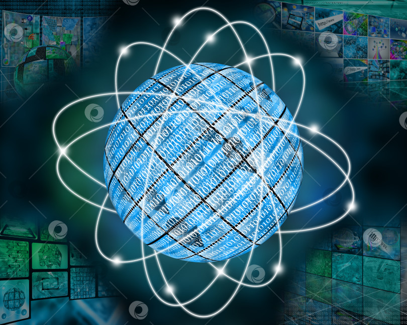 Скачать сфера двоичного кода фотосток Ozero