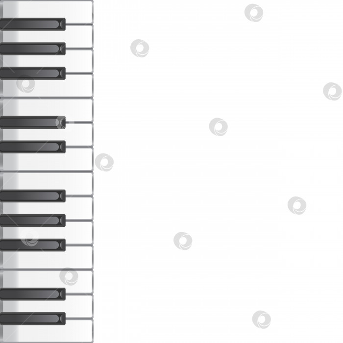 Скачать музыкальный фон с клавишами пианино. векторная иллюстрация. фотосток Ozero