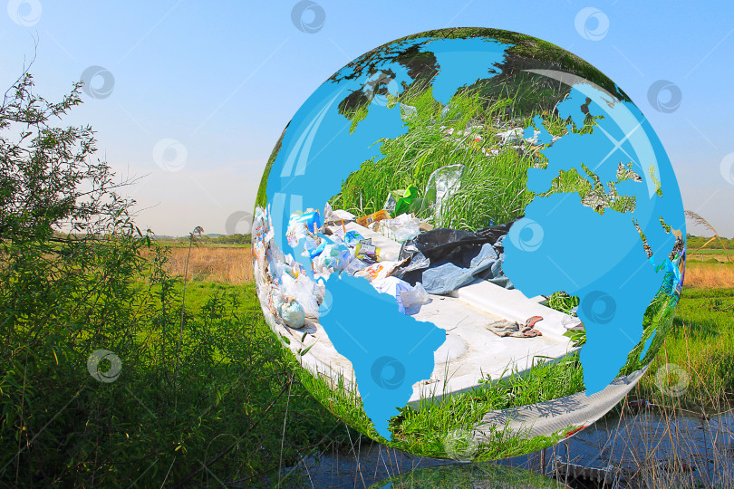 Скачать Люди загрязняют окружающую среду фотосток Ozero