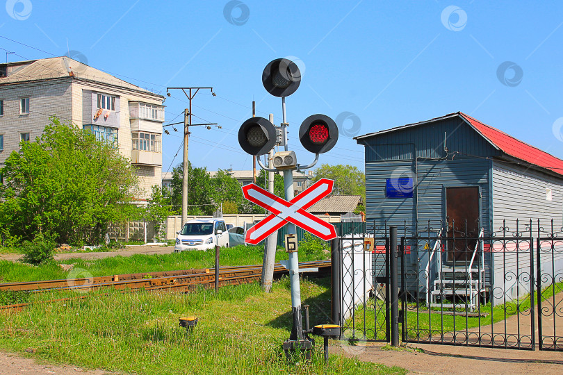 Скачать обычный железнодорожный переезд фотосток Ozero